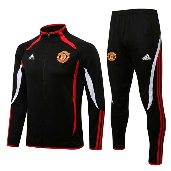 Chandal Manchester United 2022 Negro Rojo Blanco